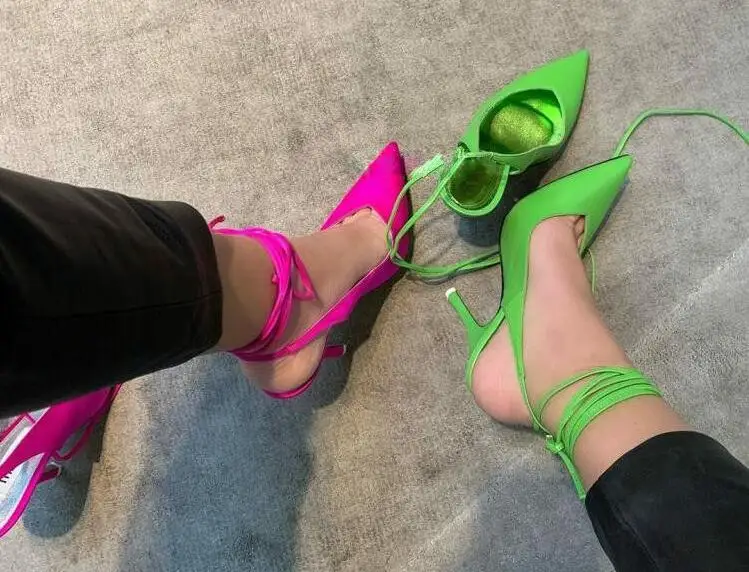 Хит продаж женские розовые зеленый красный синий Карамельный цвет с петлей на