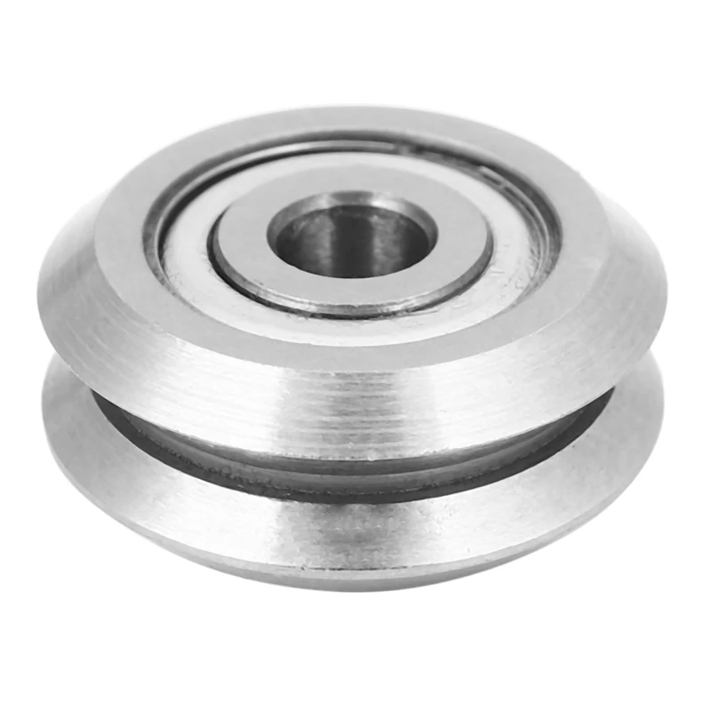 

JFBL Hot W1 Deep V Groove W-Rail Guide Line Track Pulley Rollers Ball Bearings Steelmodel:W1