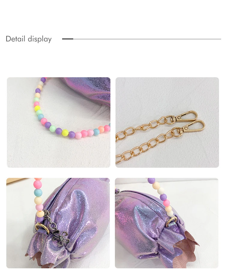 

Fashion Girls Small Shoulder Bag Girl Waist Bag Kids Solid Tassel Handbag Baby Summer Bags