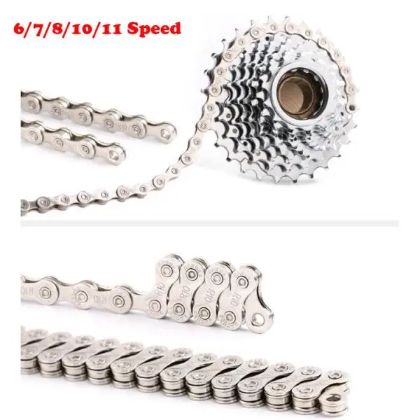 

9-Speed, 10-Speed, 6-7-8-Speed Bicycle Chain with Chain Link Connector,