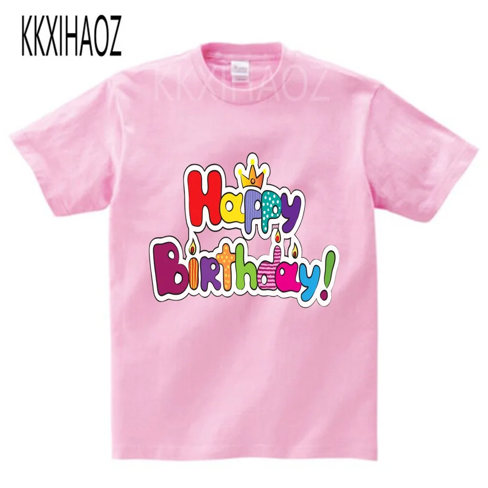 

1 2 3 4 5 6 7 8 9years Birthday Christmas Boy's T Shirt Cotton T-shirt Children's Tee Clothes Costume For Kids Tops NN