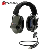 tac sky tea hi threat tier 1 silicone earmuffs edition outdoor sports noise reduction pickup military tactical headset