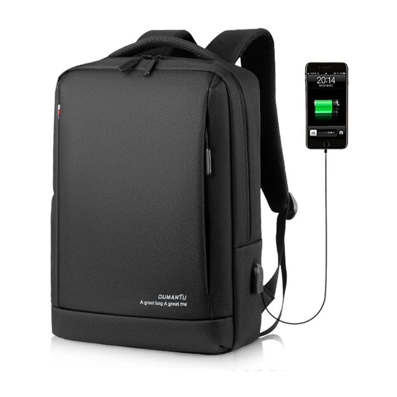 Мужской рюкзак для ноутбука ValueWin черный водонепроницаемый дорожный с отделением