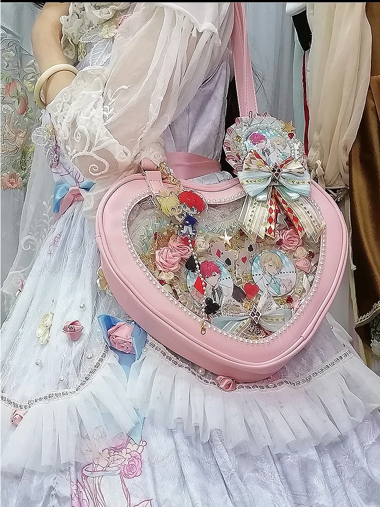 Японская дорожная школьная сумка JK женская 3D Love ITA через плечо сумка-мессенджер