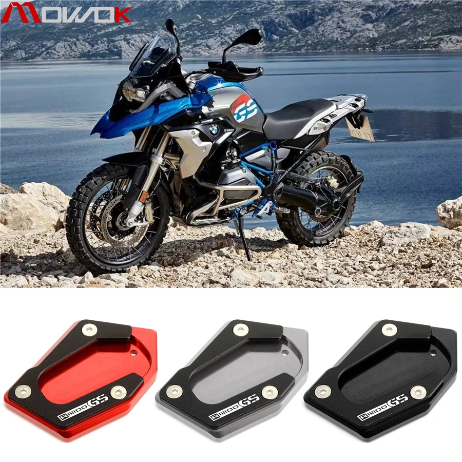 

For BMW R1200GS LC R1200GS Rallye R1250GS 2013-2019 Motorcycle CNC Foot Side Stand Extension Pad Support Kickstand Plate Enlarge