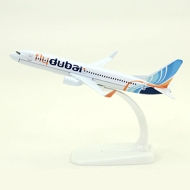 

16cm 1:400 Scale Airplanes Boeing 737 B737 Dubai Flydubai Airlines Airplane Model Metal Aircraft Model Collectible Decoration