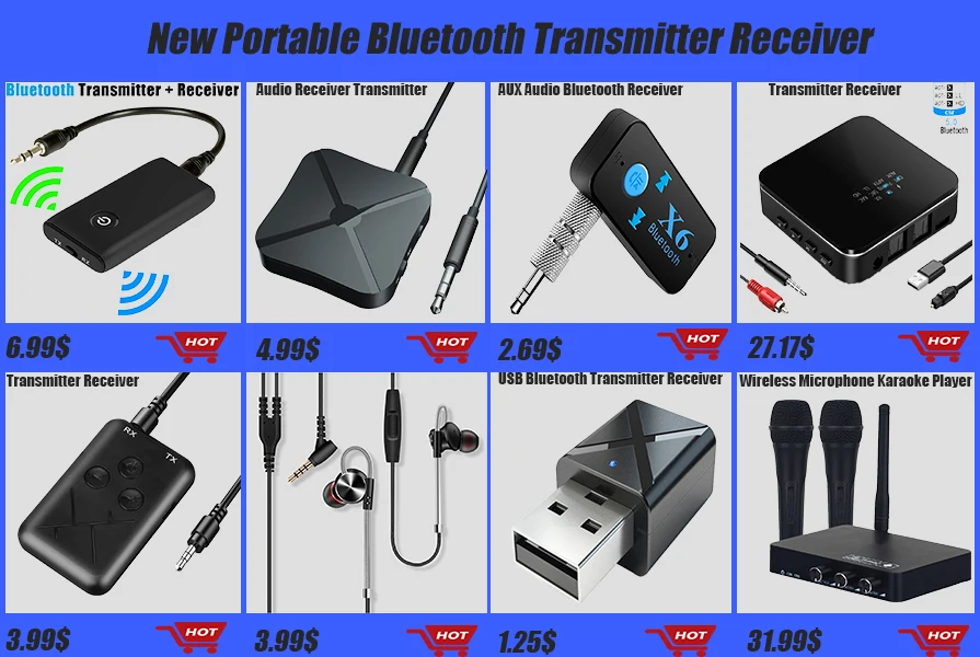 2 в 1 беспроводной Bluetooth 5,0 передатчик приемник заряжаемый для ТВ ПК автомобильный динамик 3,5 мм AUX Hifi Музыка Аудио адаптер