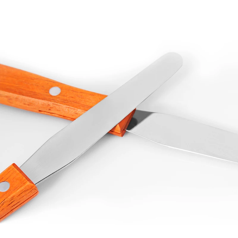 Эпилятор из бамбука шпатель для депиляции нержавеющей стали с деревянной ручкой