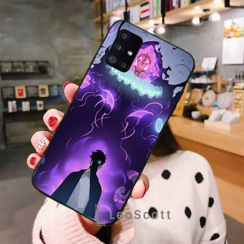 

Anime solo leveling Phone Case For Samsung S6 S7 edge S8 S9 S10 e plus A10 A50 A70 note8 J7 2017