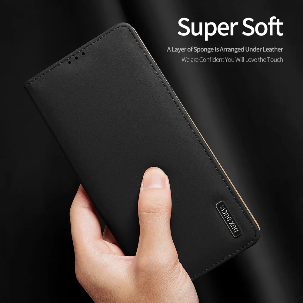 DUX DUCIS Genuine Leather Wallet Flip Cover for SAMSUNG Note 20 Ultra Case Galaxy Note 10 Plus S20 Ultra S10 Plus Case Sleeve