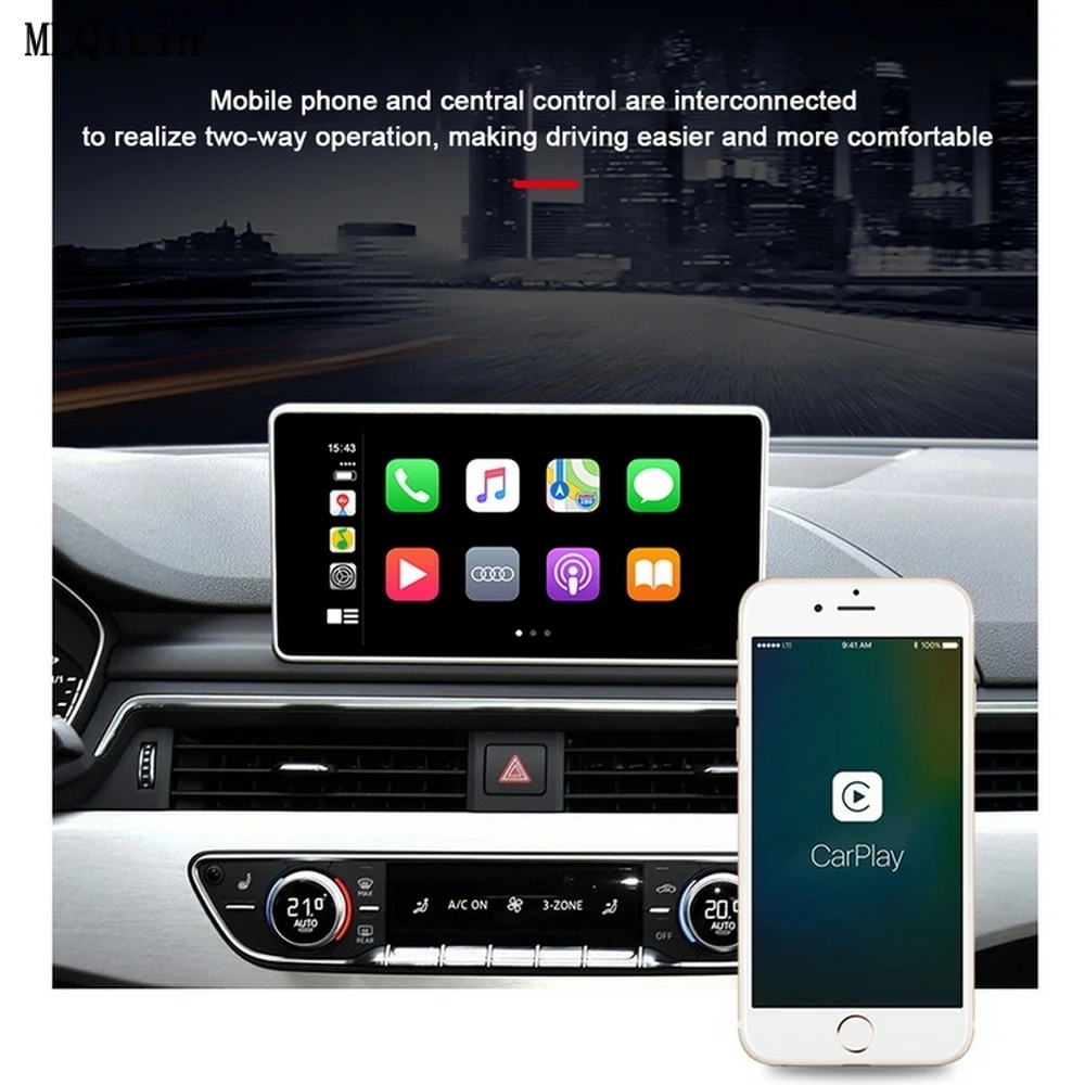 Беспроводная зеркальная камера заднего вида Apple CarPlay для Audi A1 A3 A4 A5 A6 A7 A8 Q2 Q3 Q5 Q7 MMI Car