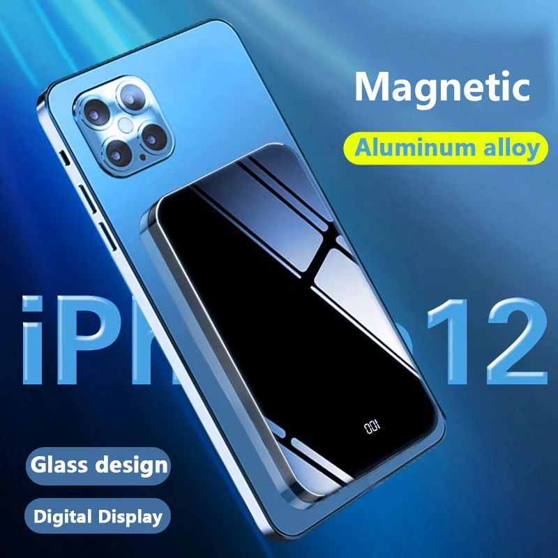 

10000mAh Magnetic Wireless Power Bank 15W Portable Mobile Phone Fast Charger For iPhone 12 13 Pro Max External Auxiliary Battery