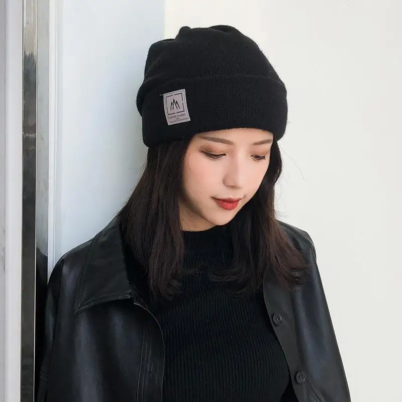 

Hat girl han edition joker thickening warm winter ins qiu dong lili cap Han Guochao knitting wool cap