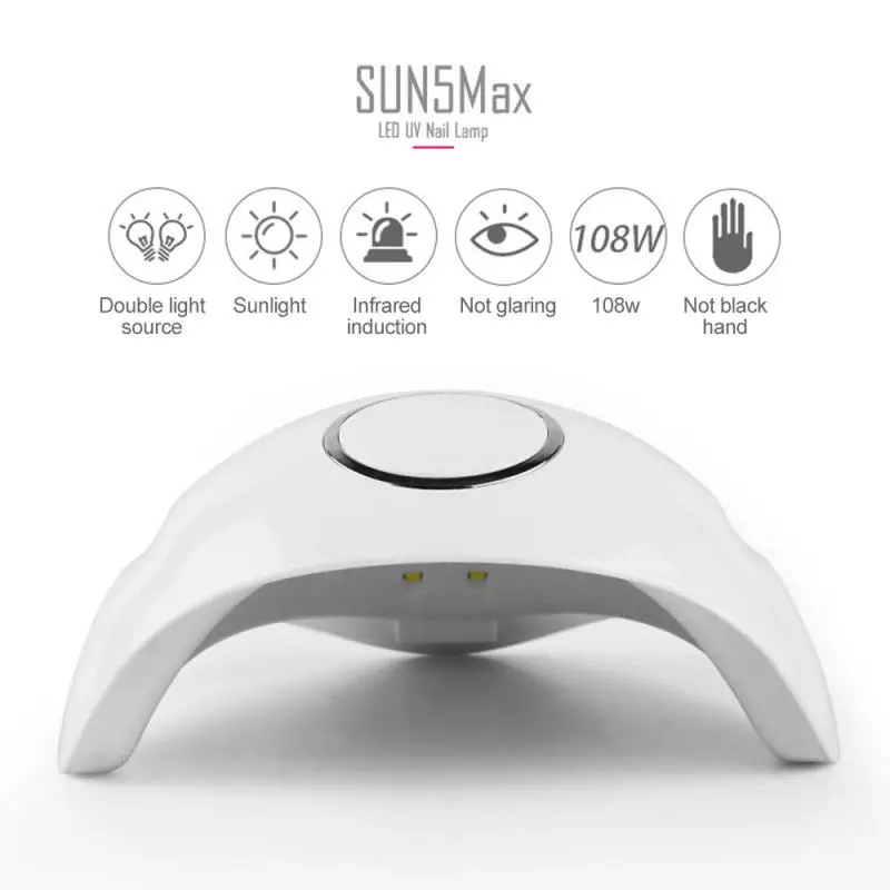 SUN5 Plus 108 Вт лампа для маникюра 36 светодиодный светильник ногтей с бусинами EU US