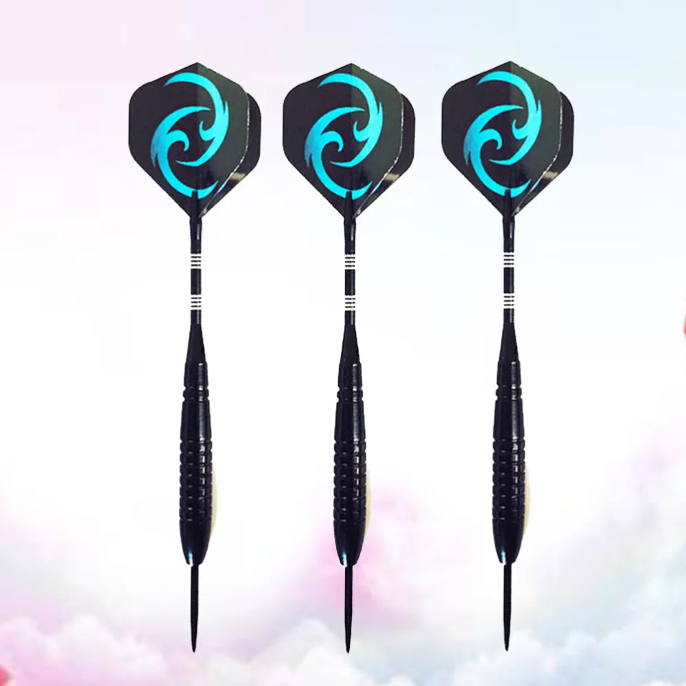 

3pcs 23g Metal Darts Drop-resistant Pin-type Darts Sequin Needle Tipped Darts Aluminum Rod Flights Darts Sports Accessory (Blue)
