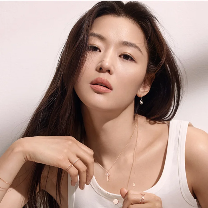 Серьги в форме ключа Gianna Jun TV korea Drama Quan Zhixian движущиеся одинаковые серьги для