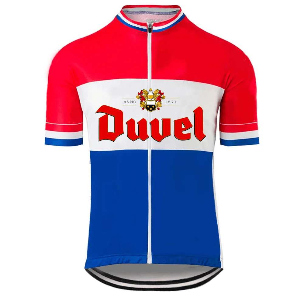 

Duvel Cycling Jersey Set 2020 Netherlands Cycling Clothing Beer Road Bike Suit Bicycle Bib Shorts MTB Clothes Maillot Culotte