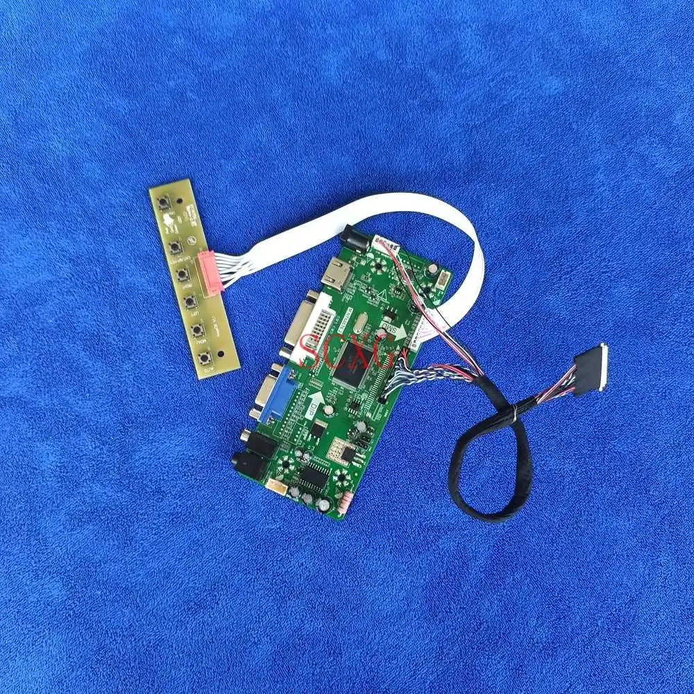 

Kit DVI VGA HDMI-compatible LCD screen drive board 1366*768 Fit LP156WH3-TLA1/TLBC/TLC1/TLD1/TLS1/TLT1 MNT68676 WLED 40 Pin LVDS