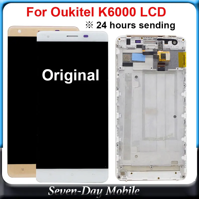 Оригинальный дисплей для Oukitel K6000 ЖК с тачскрином в сборе протестированный