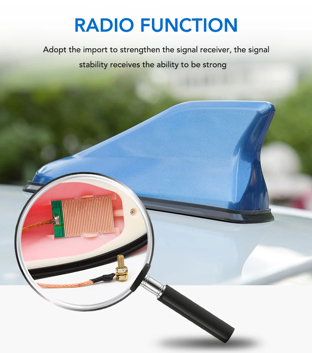 Автомобильный FM усилитель сигнала радио Акулий плавник антенна для Kia Rio K2 Sportage