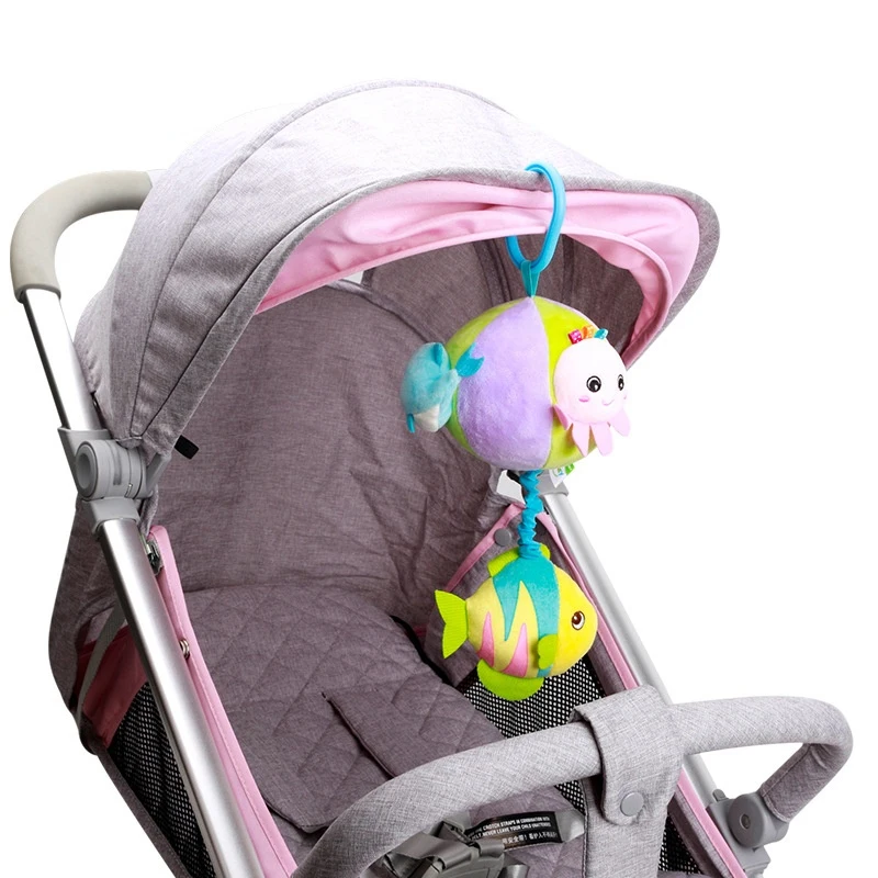 Детская кроватка с животными погремушки для детей развивающие плюшевые игрушки