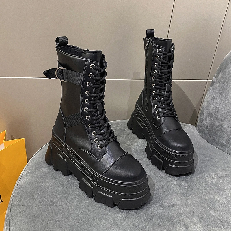 

Женские короткие ботинки из натуральной кожи, с пряжкой, Размеры 35-40