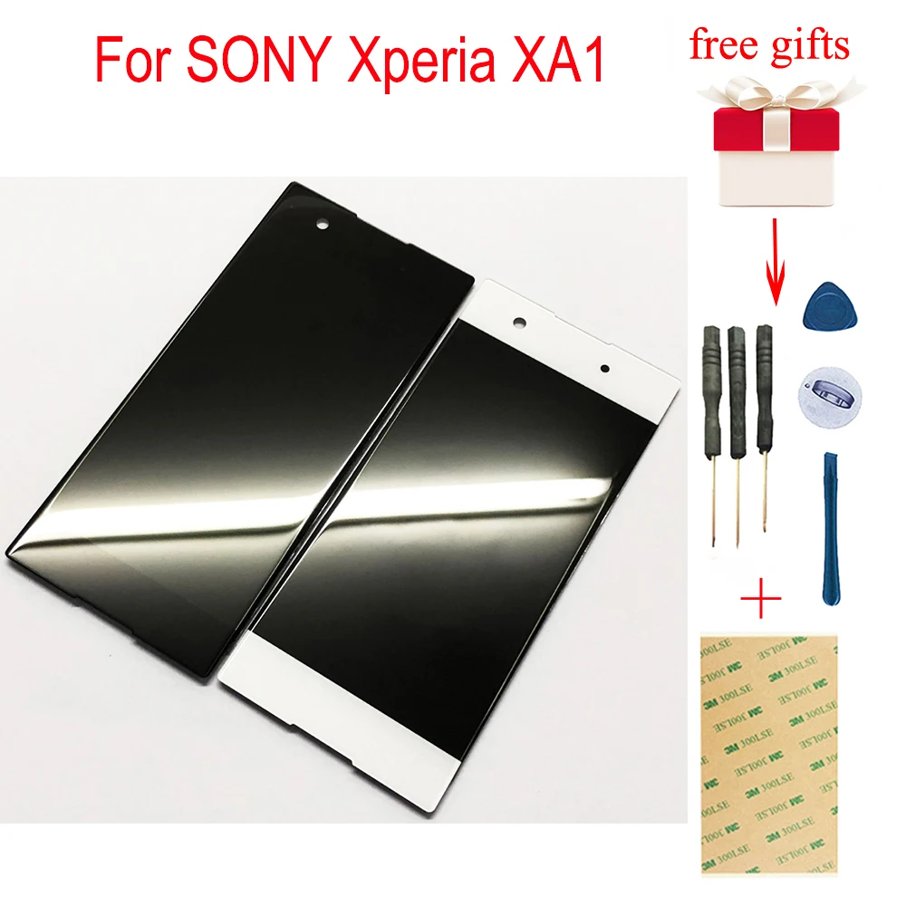 Для SONY Xperia XA1 XA 1 G3116 G3121 G3123 G3125 G3112 полный сенсорный экран дигитайзер сенсор стекло+ панель ЖК-дисплея в сборе