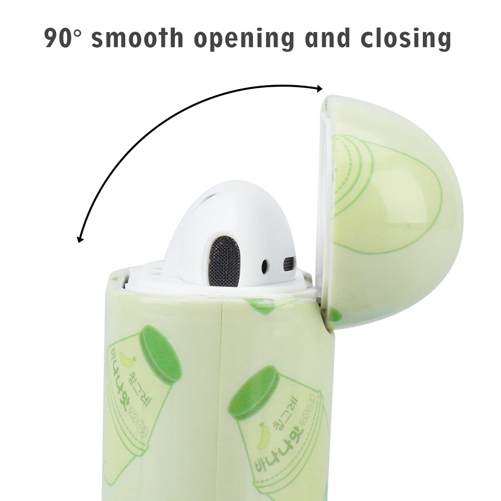 

PC Case For Apple AirPods 2 Full Coverage Cartoon Pattern Earphone Hard PC Cases For Apple Air Pods Cute Flower Fruit Cover Case