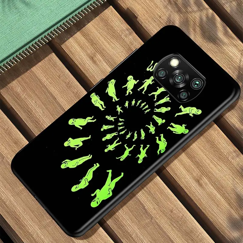 

Aesthetics Cartoon Alien For Xiaomi Redmi K30 K30S Mi 10T Lite Pro Poco X3 NFC X2 M3 M2 F2 Pro C3 F1 Soft Black Phone Case