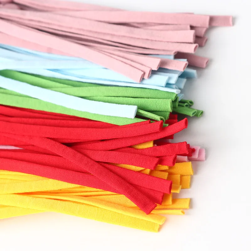 Bandas el&aacute;sticas de colores para mascarillas, accesorios para manualidades, 11-12CM, 1000 unidades-1