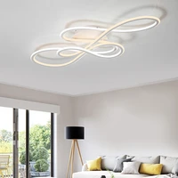 double glow modern led chandelier for living room bedroom lamparas de techo dimming ceiling chandeliers lamp fixtures