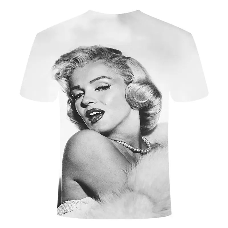 

3D Printed Cool Marilyn Monroe Printed T Shirt Sexy Women Men TOP Tees 2019
