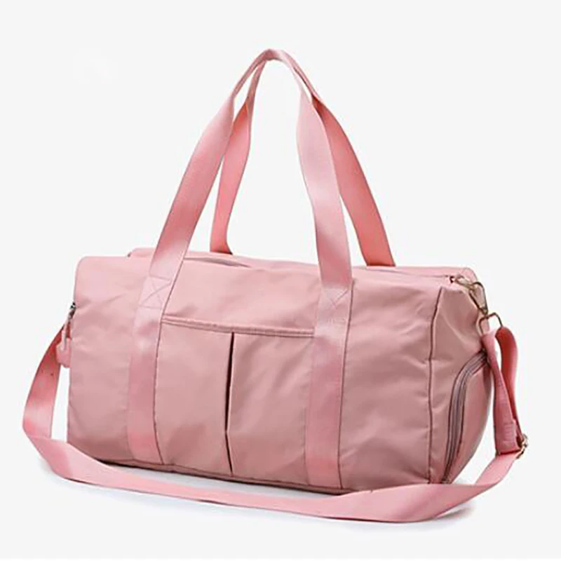 

Outdoor Waterproof Nylon Sports Gym Bags Men Women Training Fitness Travel Handbag Yoga Mat Sport Bag With Shoes Compartment