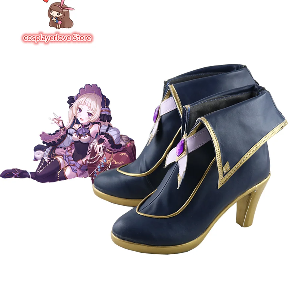 Принцесса Connect! Re:Dive Nijimura Yuki Обувь для косплея Сапоги Хэллоуин Карнавал Косплей