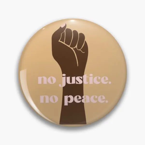 

No Justice, No Peace Black Lives Matter Soft Enamel Pin Badge Decorative Clothes Badge Lapel Pin Brooch Jewelry