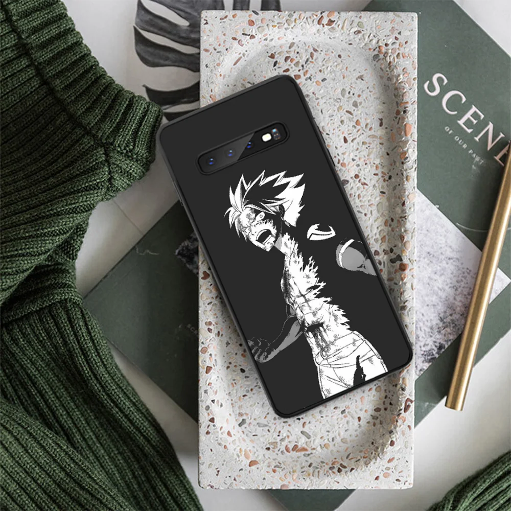 Reayou Fairy Tail Black TPU Soft Rubber Phone Cover for Samsung S9 plus S5 S6 edge S7 S8 S10 E | Мобильные телефоны и