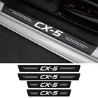 4 шт., автомобильные наклейки на порог двери для Mazda CX-5 CX5 KE KF 2021 2020 2019 2018 2017 2016 - 2012