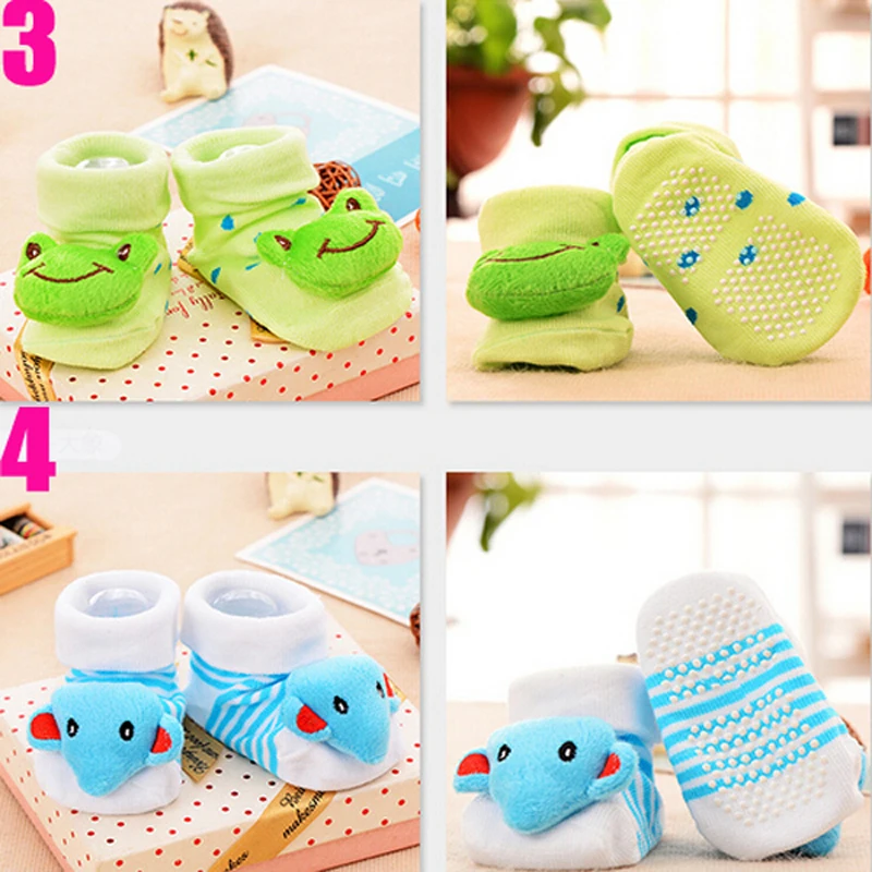 

1 Pair 0-16 Month Socks with Printed for Newborns Baby Children's Clothes Stuff Boys Girls Slippers Infant Shoes Kids Socks