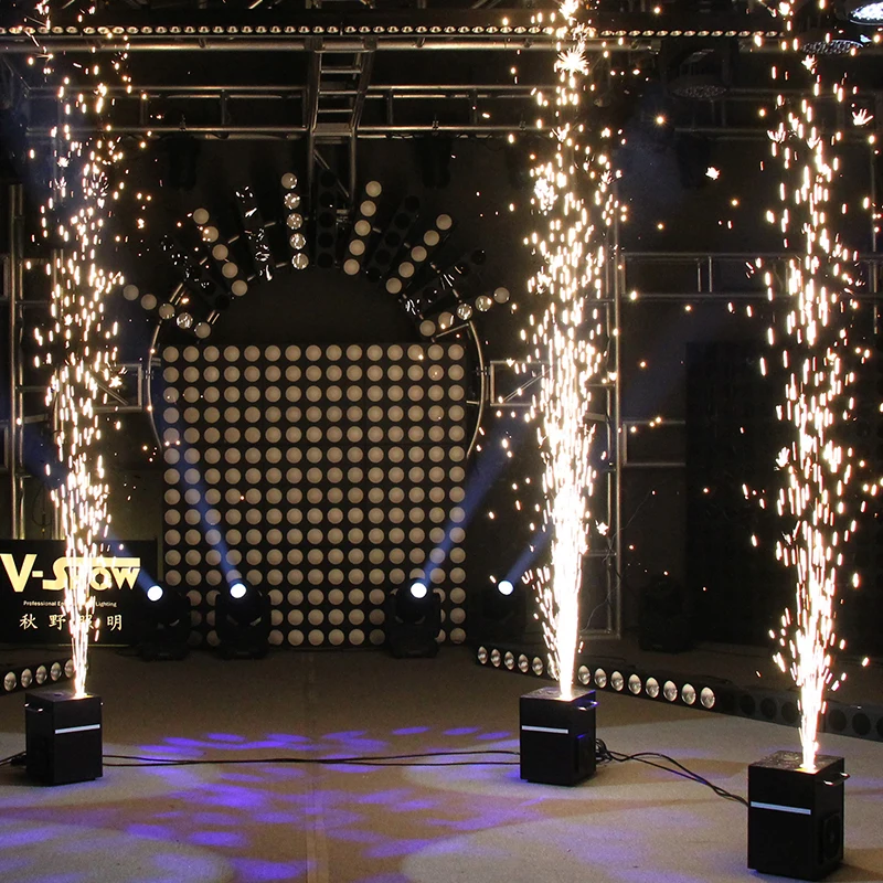 Новое поступление 2шт Мини 650 Вт холодная искра машина с Flightcase и 20 пакетов Ti