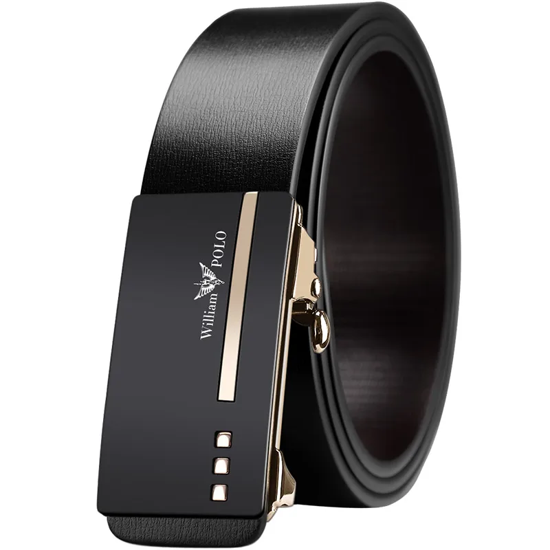 Men's Belt Luxury Brand Automatic Buckle Genuine Leather Harness Designer Belt silver Male Business Casual Male Trouser Belt