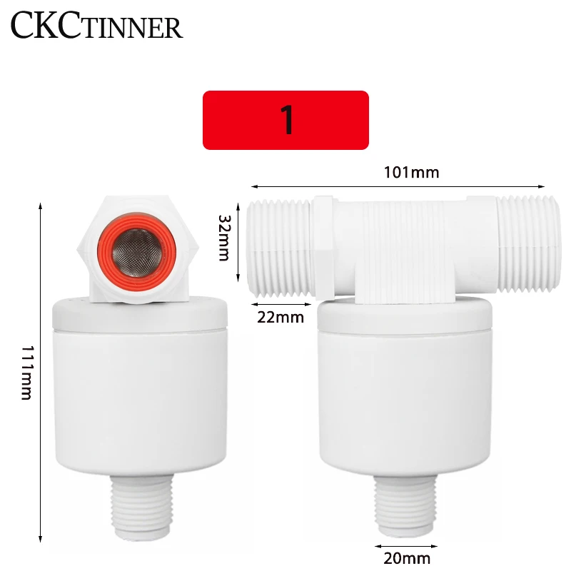 1/2'' 3/4'' 1'' Floating Ball Valve Automatic Float Water Level Control installed Outside Tower Tank Liquid Switch |