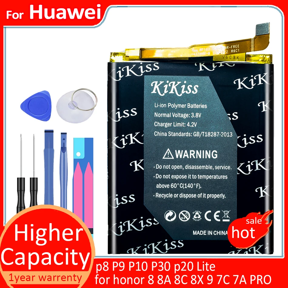

Battery for Huawei P9 10 20 Lite/honor 8 8A 8C 8X 9/p10 Lite/p8 Lite 2017/P30 p20 Lite honor 5c 7C 7A PRO HB366494ECW battery
