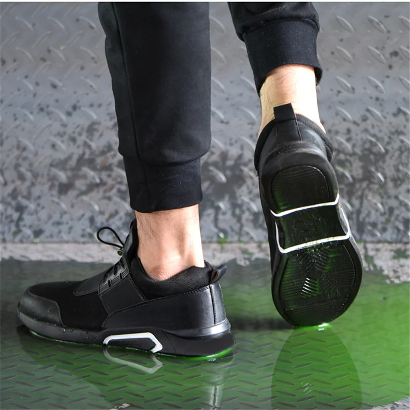 

Work Safety Shoes Men's Boots Winter Steel Toe Waterproof Puncture Proof Work Shoes Men Luxury Brand Indestructible Shoes