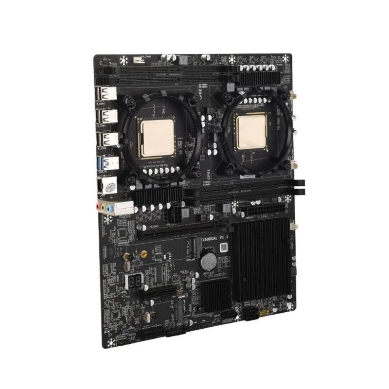 

X58 Dual Motherboard USB2.0 PCI-E 16X 128G X58 2.0*4 Motherboard NVME M.2