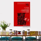 West Side Story (1961) Винтаж, классическое кино постер Декор для дома Настенный декор настенное Искусство Холст Картина Cnavas печать