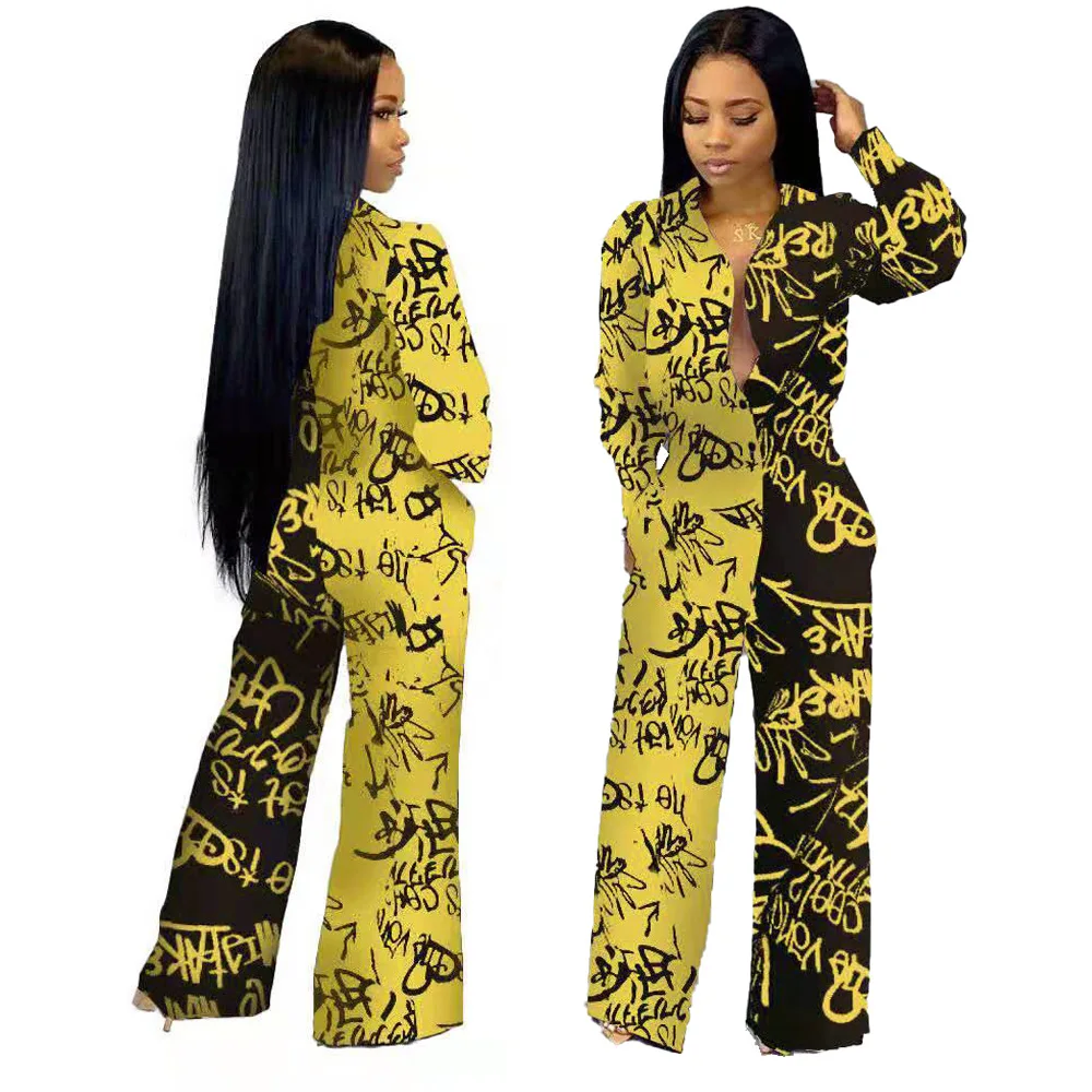 Новинка 2019 африканская одежда осенняя Женская Африканский комбинезон брюки
