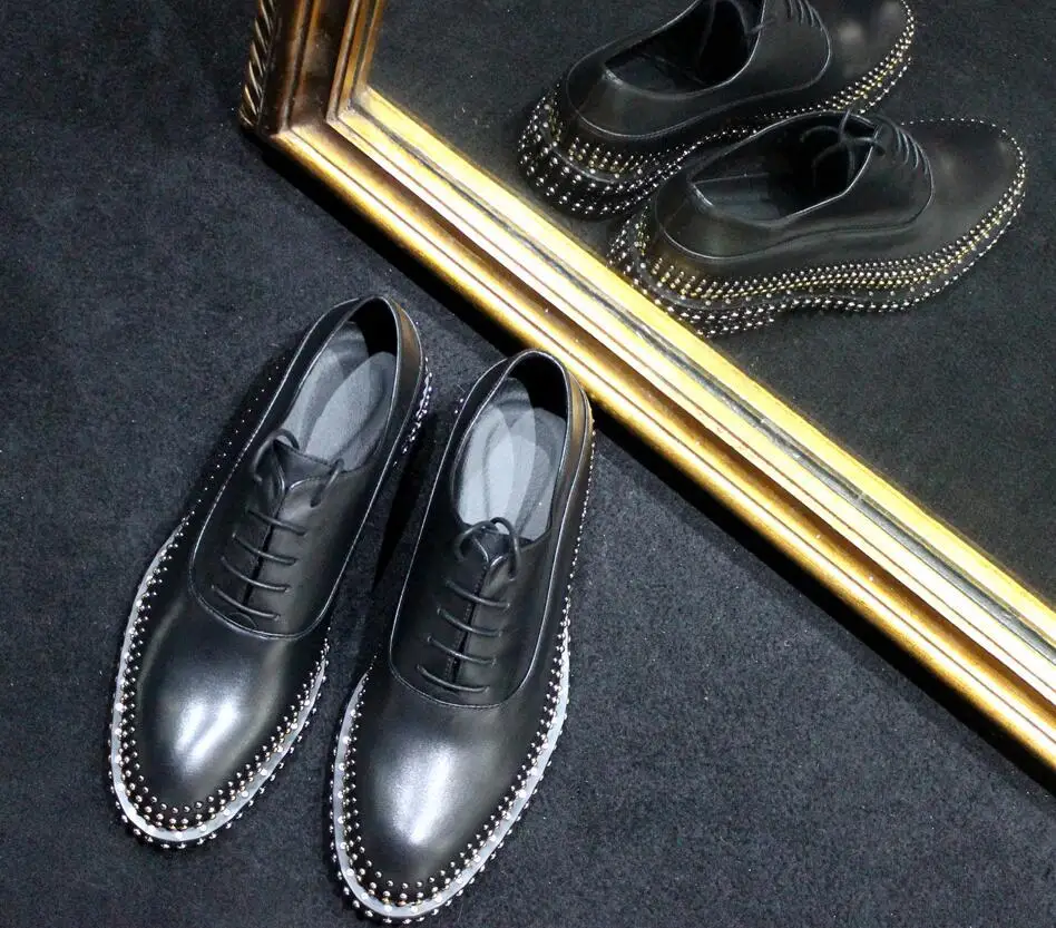 Офисная Мужская обувь брендовая модная мужская в строгом стиле из натуральной