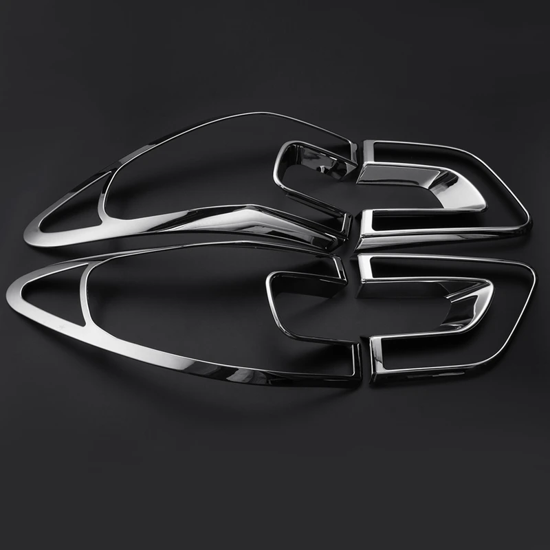 4 шт. Автомобильный задний светильник накладка рамка Abs хромированное украшение