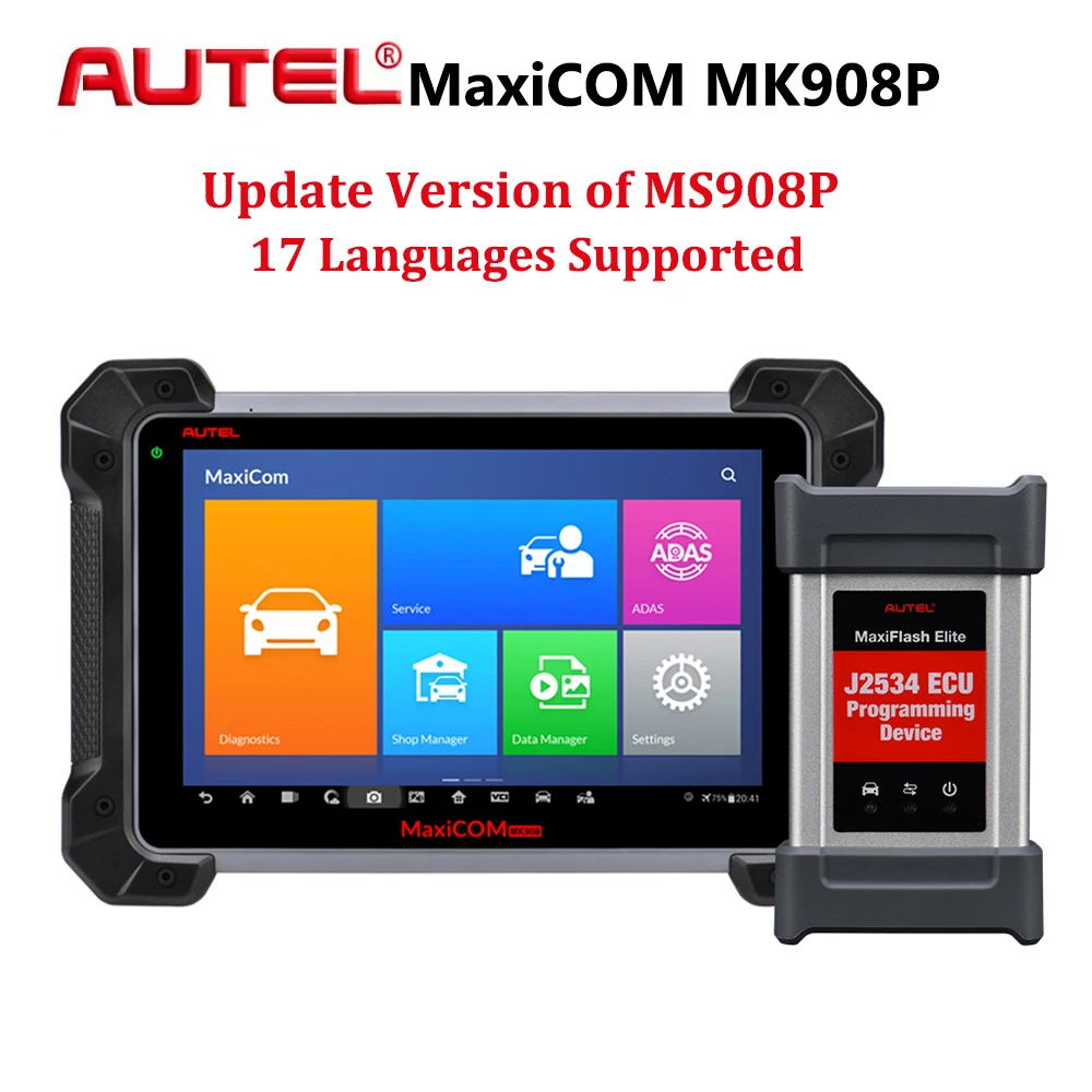 autel MaxiCOM MK908P автомобильный диагностический инструмент ECU программирование кодирования инструмент для диагностического сканирования автомобиля OBD 2 сканер авто инструменты прогроматор ключей инструмент д
