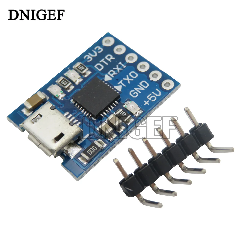 DNIGEF CP2102 Micro USB to UART TTL Module 6Pin Serial Converter STC Replace FT232 for Arduino | Электронные компоненты и